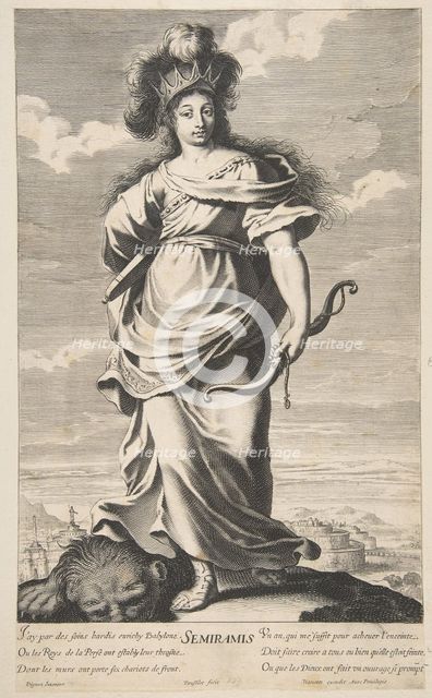 Sémiramis, ca. 1639-40. Creators: Gilles Rousselet, Abraham Bosse.