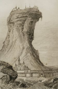 Semiramis Castle, Van, Armenia, 1838. Creator: Alfred Lepetit