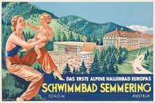 Semmering swimming pool, 1930s. Creator: Atelier Muchsel-Fuchs (active 1930s)