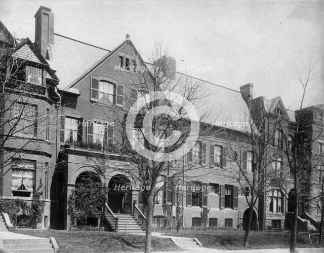 Sen. John Sherman's house, Mass. Ave. near 17th St., N.W., c1897. Creator: Frances Benjamin Johnston.