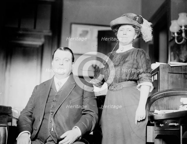 Sen. Perky & wife, 1913. Creator: Bain News Service.