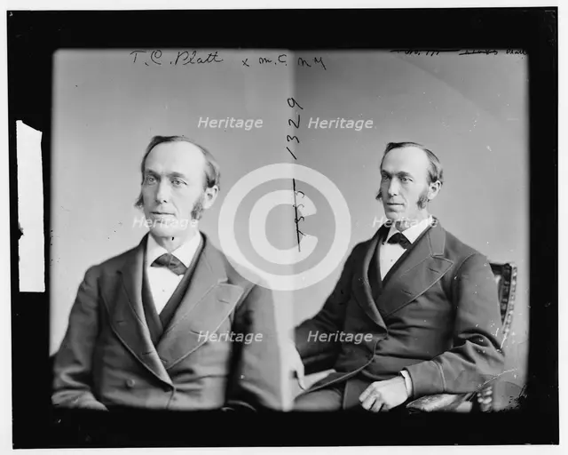 Senator Thomas Collier Platt of New York, 1865-1880. Creator: Unknown.