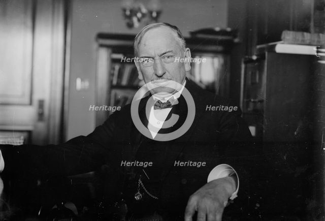 Senator Burton in study, 1910. Creator: Bain News Service.
