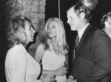 Senator Edward Kennedy with his wife Joan and sister-inl-law Ethel, c1970s