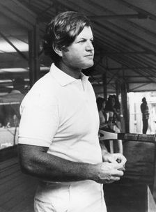 Senator Edward Kennedy (b1932) enjoying a tennis tournament, c1970s. Creator: Unknown
