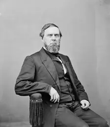 Senator James Harlan of Iowa, between 1865 and 1880. Creator: Unknown