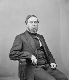 Senator James Harlan of Iowa, between 1865 and 1880. Creator: Unknown