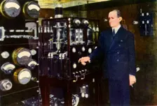 Senator Marconi in the Wireless Room of his Yacht Creator: Unknown