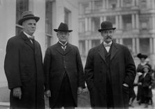 Senators Kenyon, Works, and Cummings [i.e., Cummins], 1913. Creator: Bain News Service