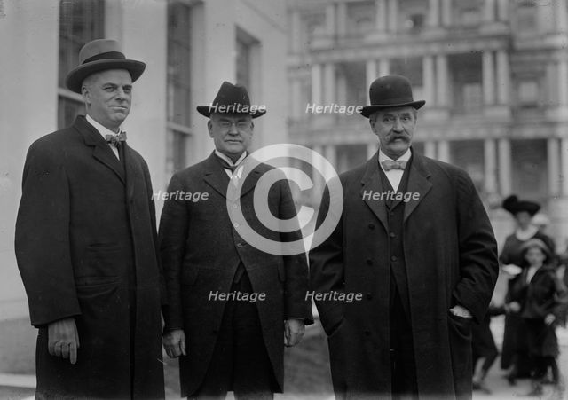 Senators Kenyon, Works, and Cummings [i.e., Cummins], 1913. Creator: Bain News Service.