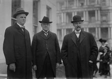 Senators Kenyon, Works, and Cummings [i.e., Cummins], 1913. Creator: Bain News Service
