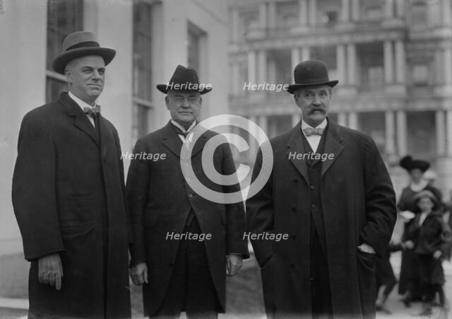 Senators Kenyon, Works, and Cummings [i.e., Cummins], 1913. Creator: Bain News Service.