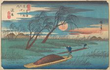 Senba Station, ca. 1836., ca. 1836. Creator: Ando Hiroshige