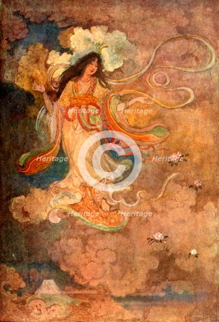 'Sengen, the Goddess of Mount Fuji', 1912. Creator: Evelyn Paul.