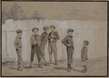 Sending for the Candles, late 19th century. Creator: Harry Beard