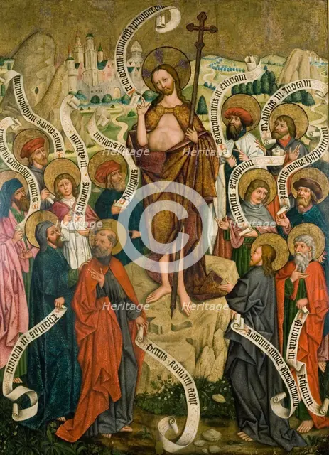 Sending out the apostles. Altar retable from the church in Mikuszowice - the corps., c1470. Creator: Master of Choirs.