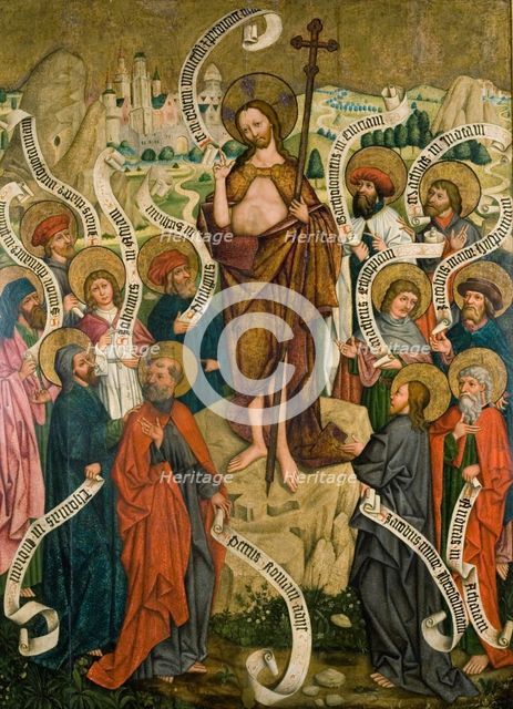 Sending out the apostles. Altar retable from the church in Mikuszowice - the corps., c1470. Creator: Master of Choirs.