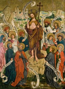 Sending out the apostles. Altar retable from the church in Mikuszowice - the corps., c1470. Creator: Master of Choirs