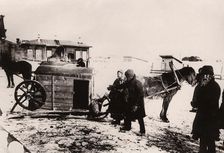 Sending peasant settlers to the place of permanent residence, 1890. Creator: Unknown