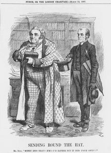 Sending Round the Hat 1887. Artist: Joseph Swain