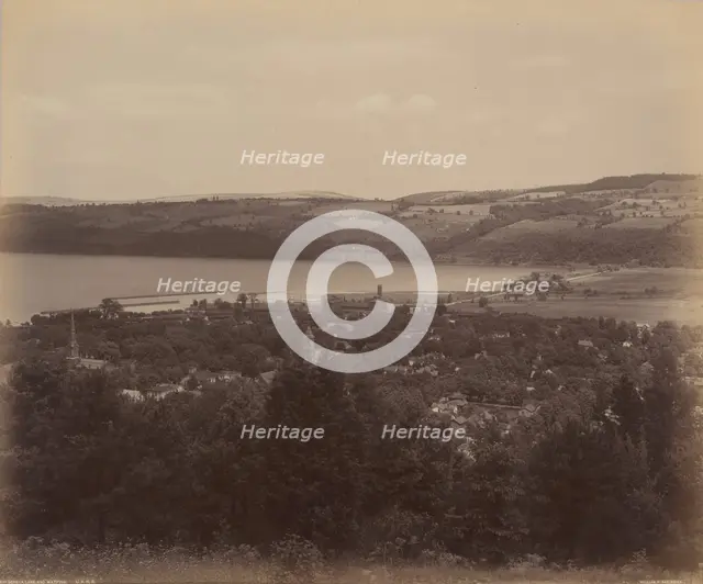 Seneca Lake and Watkins, c. 1895. Creator: William H Rau.