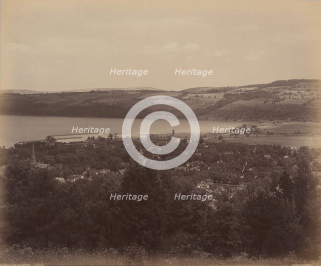Seneca Lake and Watkins, c. 1895. Creator: William H Rau.