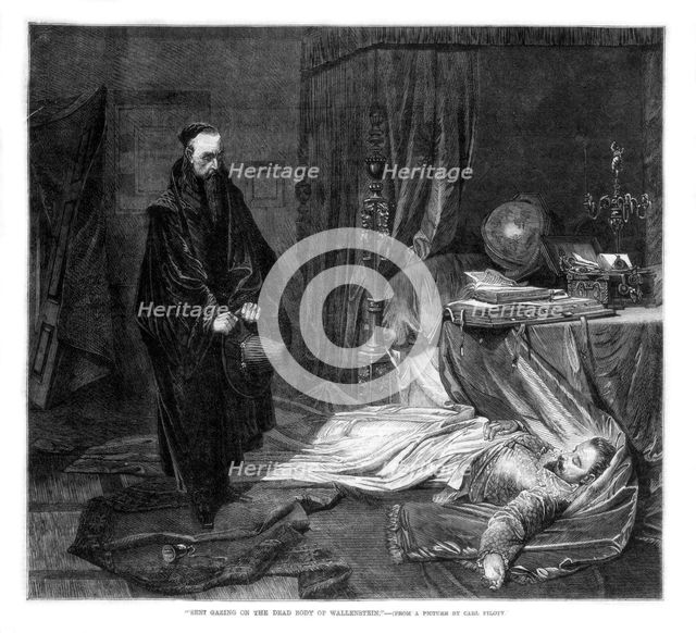 'Seni Gazing on the Body of Wallenstein', 1864. Artist: Unknown