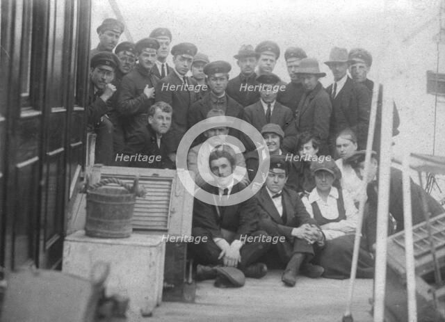 Senior Students of Vladivostok Polytechnic Institute During a Trip to the Ashio-Niko Copper, ...1922 Creator: Unknown.
