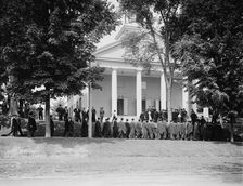 Seniors marching to college, Amherst College, c1908. Creator: Unknown