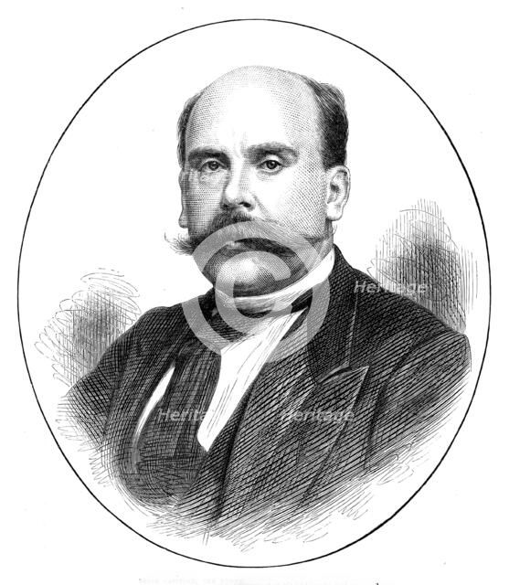 Señor Castelar, the new president of the Spanish Cortes, 1873. Creator: Unknown.