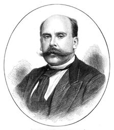 Señor Castelar, the new president of the Spanish Cortes, 1873. Creator: Unknown