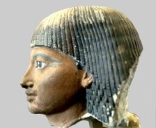 Sennefer, steward of the royal quarters, detail of the head