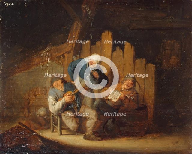 Sense of Hearing, 1635. Creator: Adriaen van Ostade.
