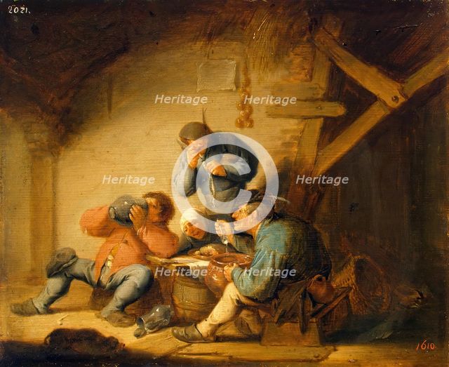 Sense of Taste, 1635. Creator: Adriaen van Ostade.