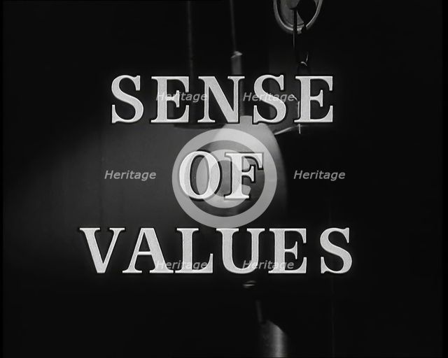 Sense of Values - title card, 1937.  Creator: British Pathe Ltd.