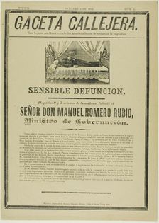 Sensitive Death, n.d. Creator: José Guadalupe Posada