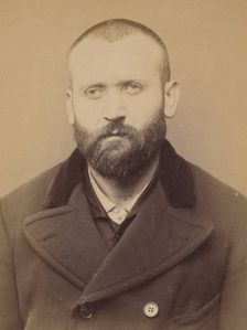 Sentenac. Phillipe. 36 ans, né à Soulan (Ariège). Menuisier. Anarchiste. 7/3/94., 1894. Creator: Alphonse Bertillon