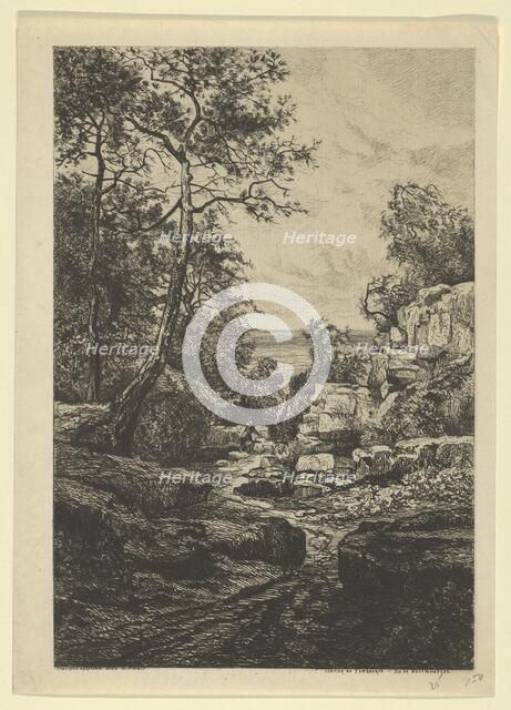 Sentier du Tambourin, Ile de Noirmoutier, 19th century. Creator: Tancrède Abraham.