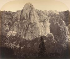 Sentinel. Front View: 3270 Feet., 1861. Creator: Carleton Emmons Watkins