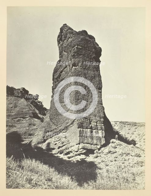 Sentinel Rock, Echo Canon, 1868/69. Creator: Andrew Joseph Russell.