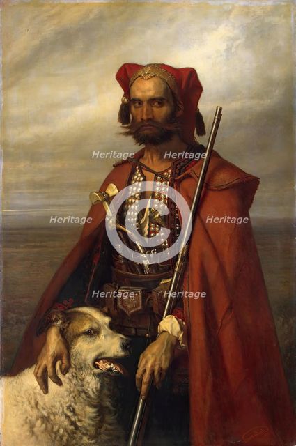 Sentinel the Croat, 1854. Creator: Louis Gallait.