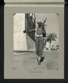 Sentry-go in Tripoli, 1964. Creator: Colonial Office