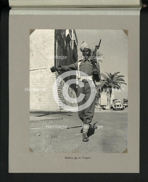 Sentry-go in Tripoli, 1964. Creator: Colonial Office.