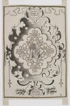 Septem Psalmi Davidici (Seven Psalms of David). Titlepage, 1608. Creator: Melchior Model
