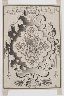 Septem Psalmi Davidici (Seven Psalms of David). Titlepage, 1608. Creator: Melchior Model