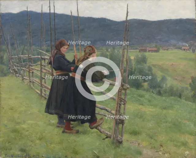 September, 1883. Creator: Erik Werenskiold.