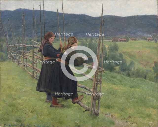 September, 1883. Creator: Erik Werenskiold.