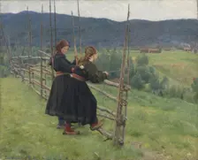 September, 1883. Creator: Erik Werenskiold