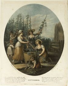 September, October 1, 1793. Creator: Francesco Bartolozzi