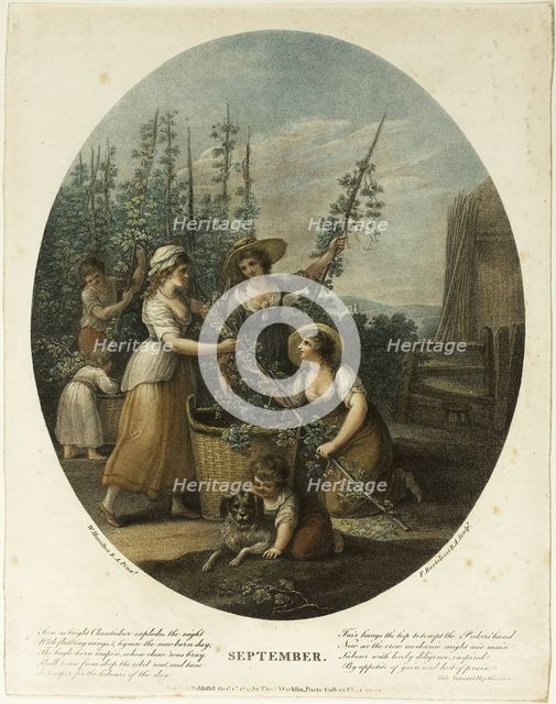 September, October 1, 1793. Creator: Francesco Bartolozzi.